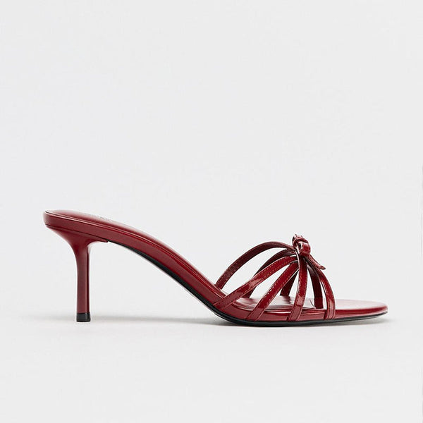Patent Leather Heel Sandals
