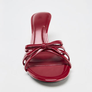 Patent Leather Heel Sandals