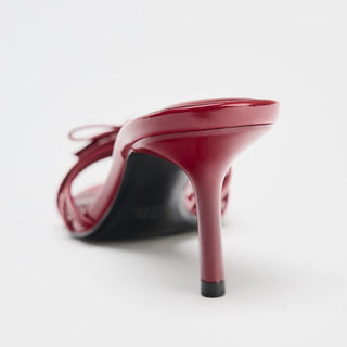 Patent Leather Heel Sandals