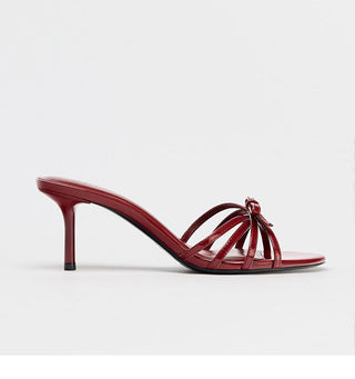 Patent Leather Heel Sandals