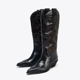 Embroidered Western Cowboy Boots