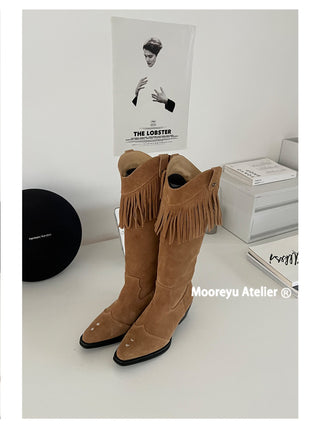 Tassel Knight Boots