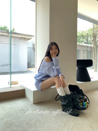 Pleated Pile Style Boots