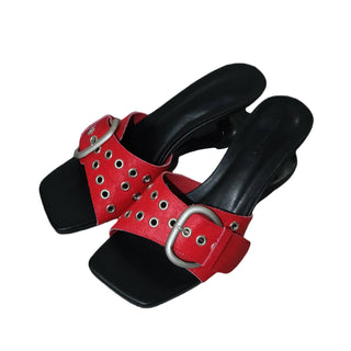 One-strap Horse Fur Sandals