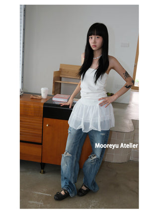 Cross Buckle Ballet Flats