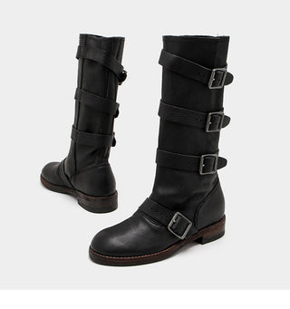 Buckle Decor High Boots
