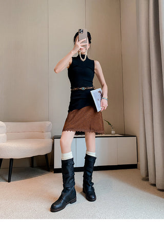Buckle Decor High Boots