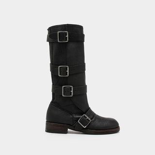 Buckle Decor High Boots