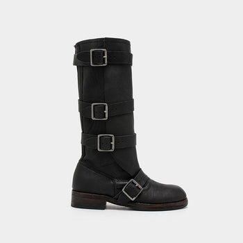 Buckle Decor High Boots