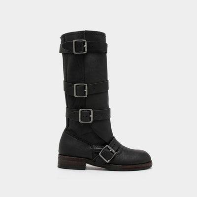 Buckle Decor High Boots