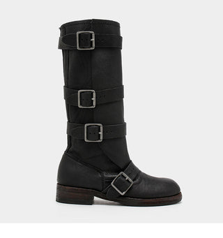 Buckle Decor High Boots
