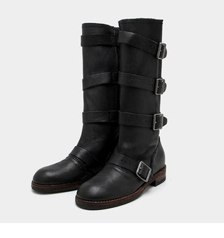 Buckle Decor High Boots
