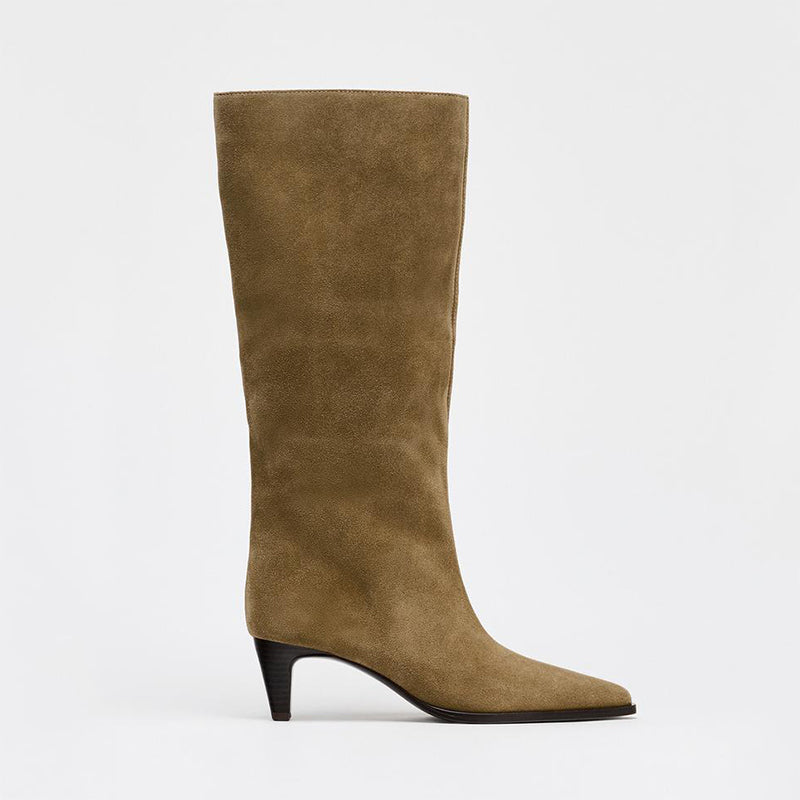 Pointed Toe Riding Boots – Uncut-Trends