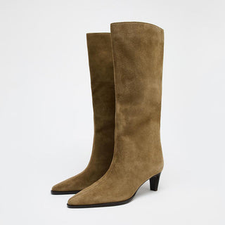 Pointed Toe Riding Boots