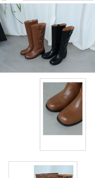 Mooreyu Leather Boots
