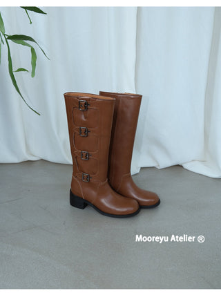 Mooreyu Leather Boots