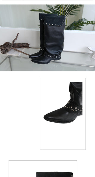 Mooreyu Cowhide Boots