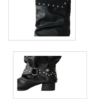 Mooreyu Cowhide Boots