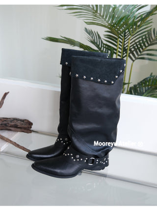 Mooreyu Cowhide Boots