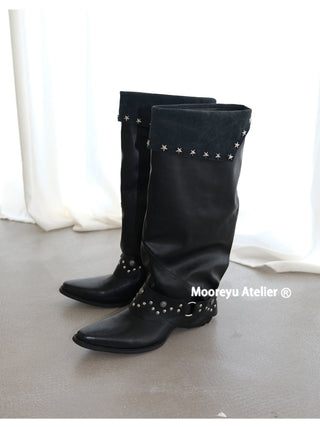 Mooreyu Cowhide Boots