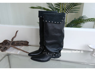 Mooreyu Cowhide Boots