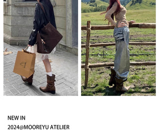 Mooreyu Cowboy Boots