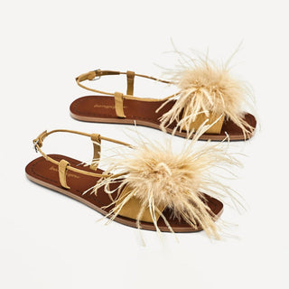 furry stiletto sandals