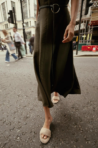 furry stiletto sandals