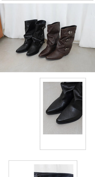 belt buckle boots