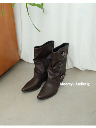 belt buckle boots