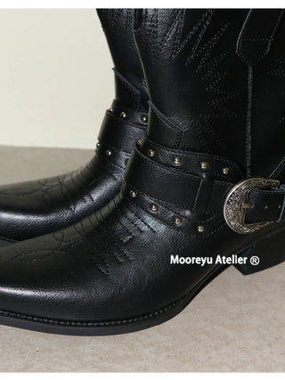 western embroidered boots