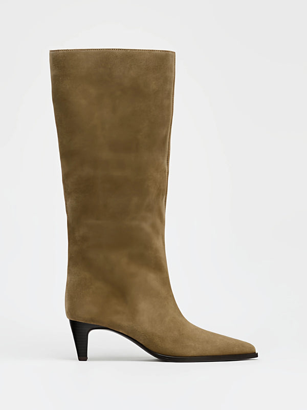 suede high boots