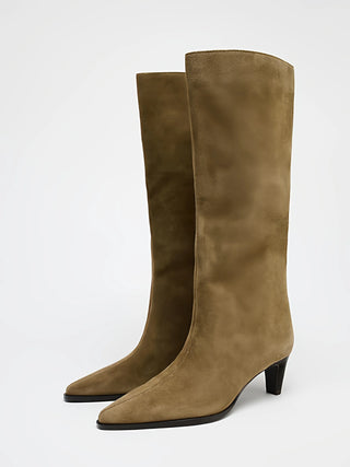 suede high boots