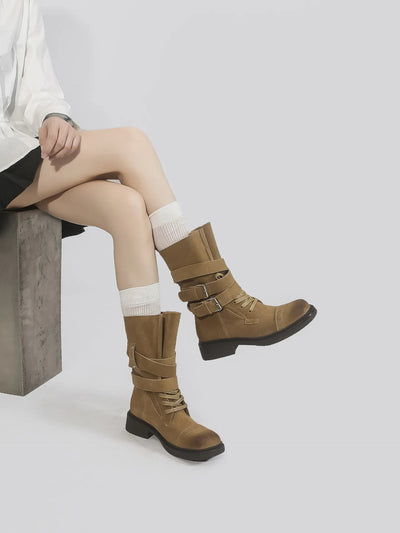 belt buckle boots