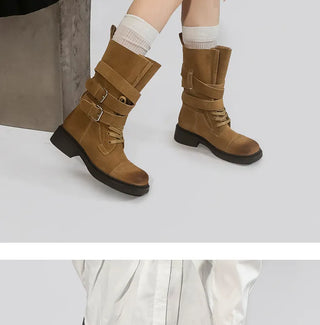 belt buckle boots