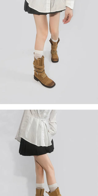 belt buckle boots