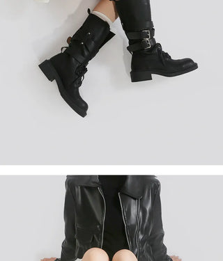 belt buckle boots