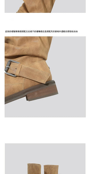 platform knee-high boots