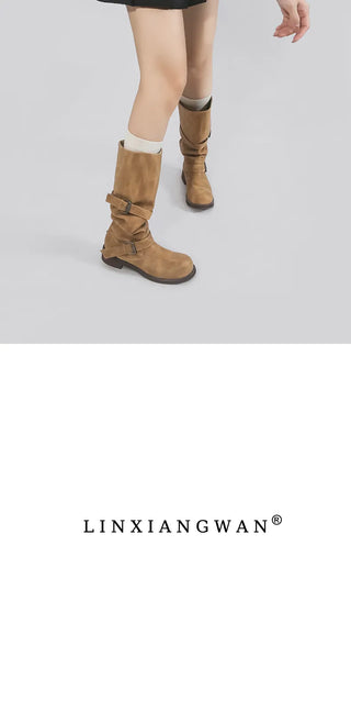 platform knee-high boots