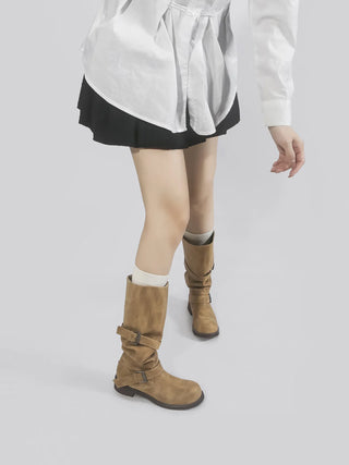 platform knee-high boots