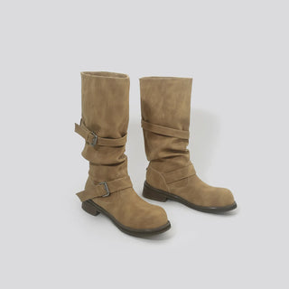 platform knee-high boots