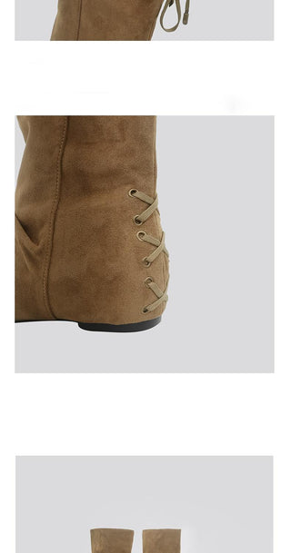 lace-up cowboy boots