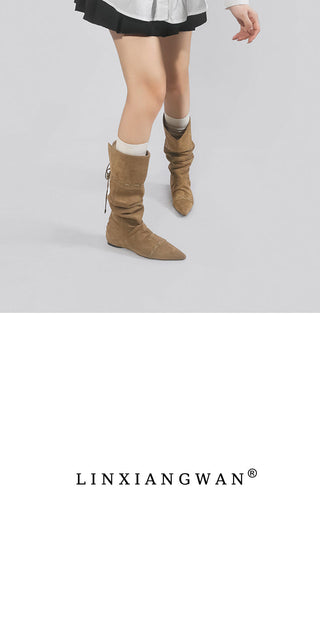 lace-up cowboy boots