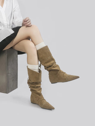 lace-up cowboy boots