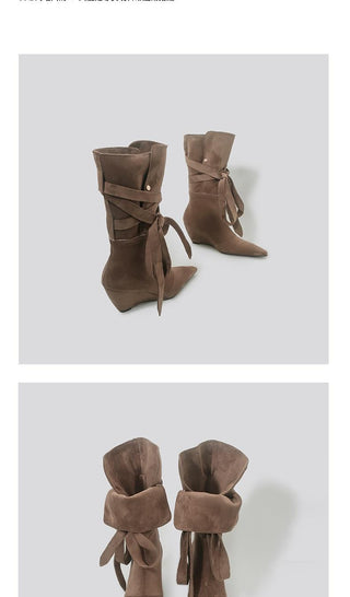 western lace-up boots