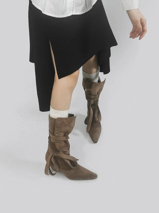 western lace-up boots