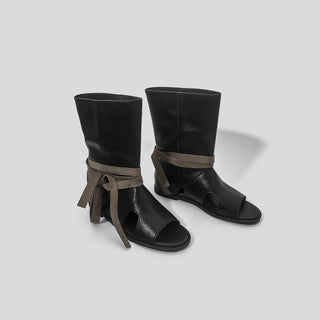 open toe boots