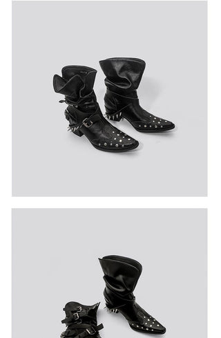 punk pointed boots