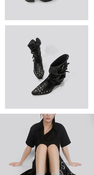 punk pointed boots