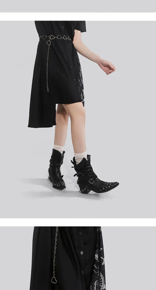 punk pointed boots